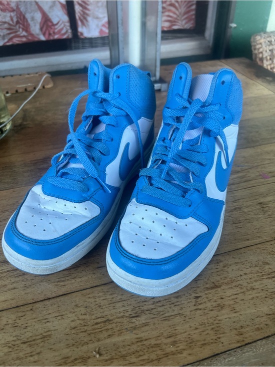 Niki Other - Kids High-Top Sneakers in Blue and White by Nike
